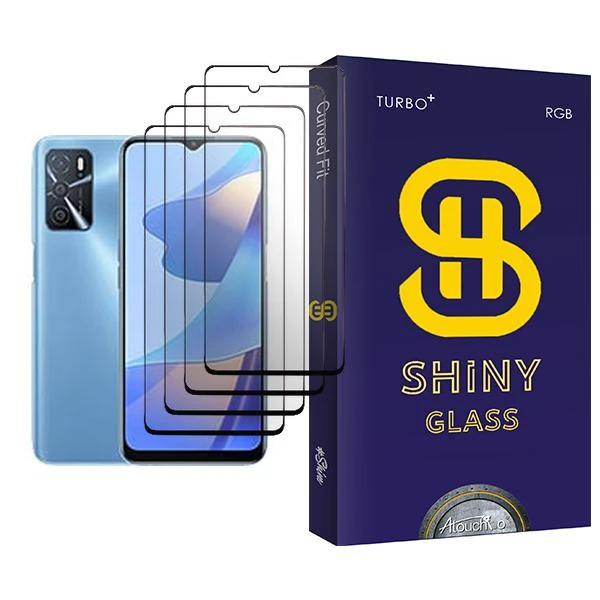 محافظ صفحه نمایش آتوچبو مدل Shiny Glass MIX004 مناسب برای گوشی موبایل اوپو A16 بسته چهار عددی