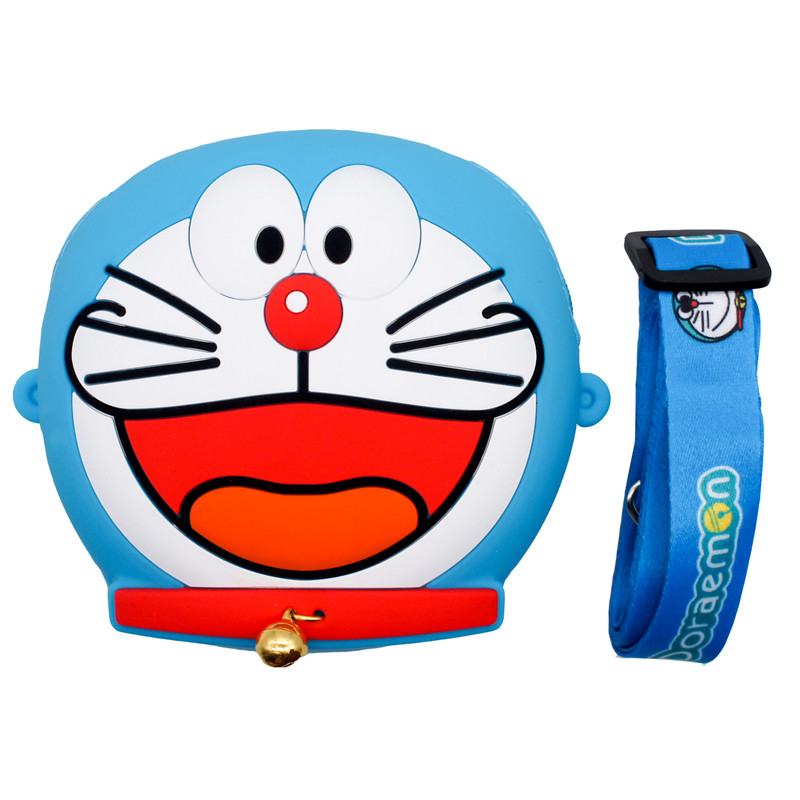 کیف لوازم جانبی رامیلا مدل سیلیکونی فانتزی طرح Doraemon به همراه بند