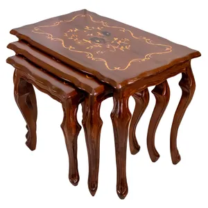 میز عسلی مدل آهو مجموعه 3 عددی