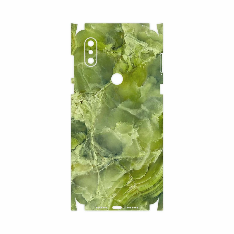 برچسب پوششی ماهوت مدل Green Crystal Marble-FullSkin مناسب برای گوشی موبایل شیائومی Mi Mix 3