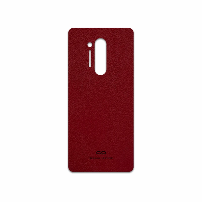 برچسب پوششی ماهوت مدل Red-Leather مناسب برای گوشی موبایل وان پلاس 8 Pro