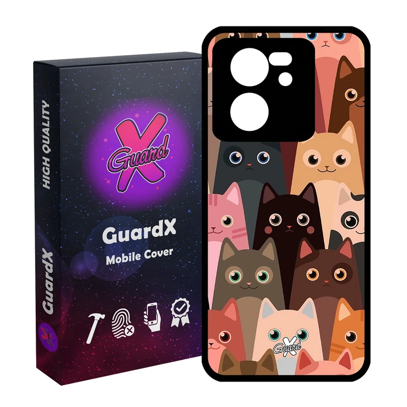 کاور گارد ایکس طرح Cat مدل Glass10067 مناسب برای گوشی موبایل شیائومی 13T/13T Pro/Redmi K60 Ultra