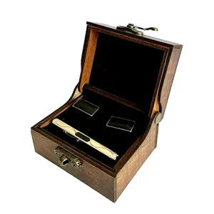 ست دکمه سردست و گیره کراوات مردانه مدل w1003