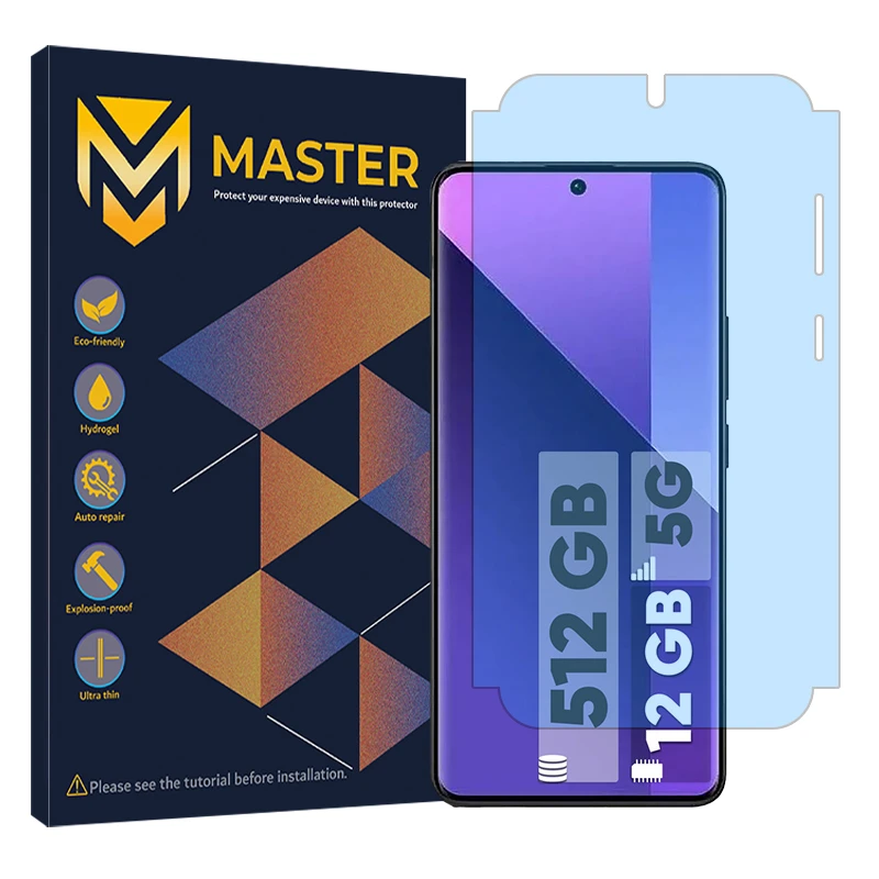 محافظ صفحه نمایش آنتی بلو مستر مدل Resistant مناسب برای گوشی موبایل شیائومی Redmi Note 13 Pro Plus  