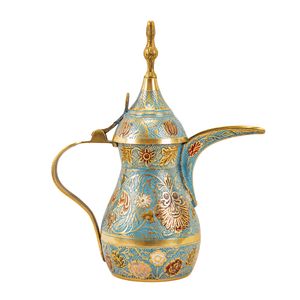 قهوه جوش برنجی مدل مینا طرح گل کد 7238893