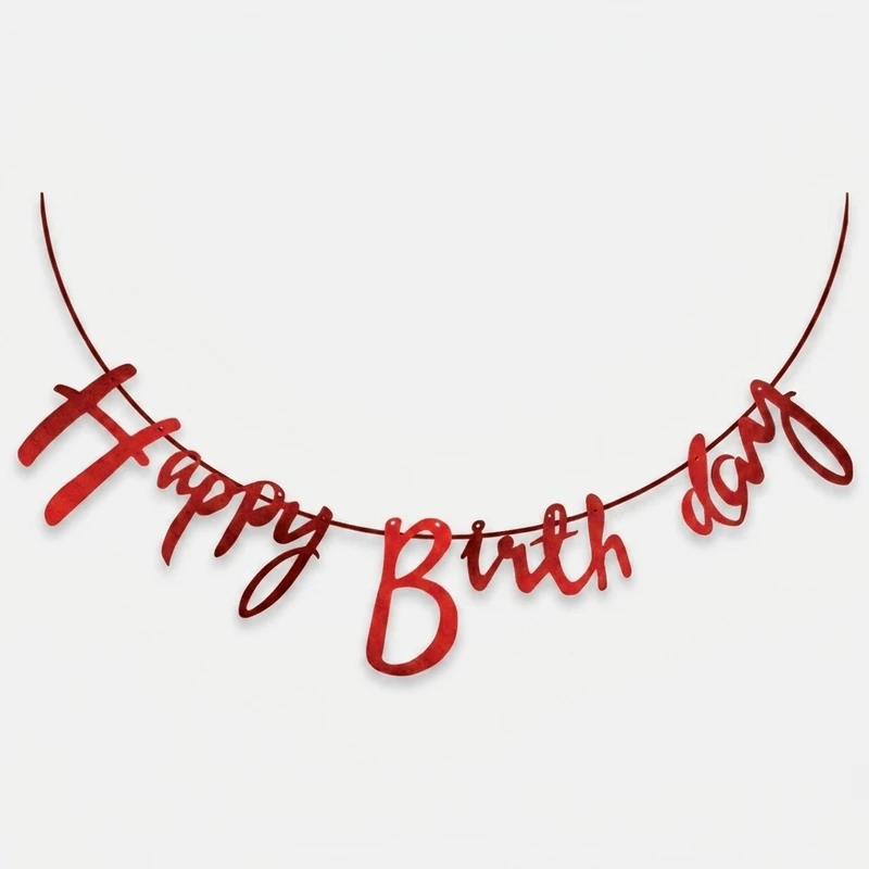 ریسه تزئینی اکلیلی کاغذی مدل Happy Birthday