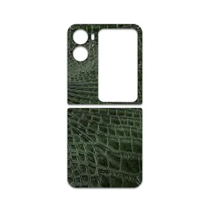 MAHOOT Green-Crocodile-Leather Cover Sticker for Oppo Find N2 Flip