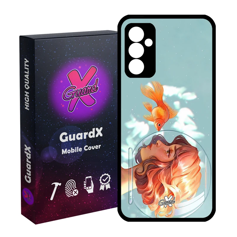 کاور گارد ایکس طرح Girl مدل Glass10020 مناسب برای گوشی موبایل سامسونگ Galaxy A54 / A54 5G