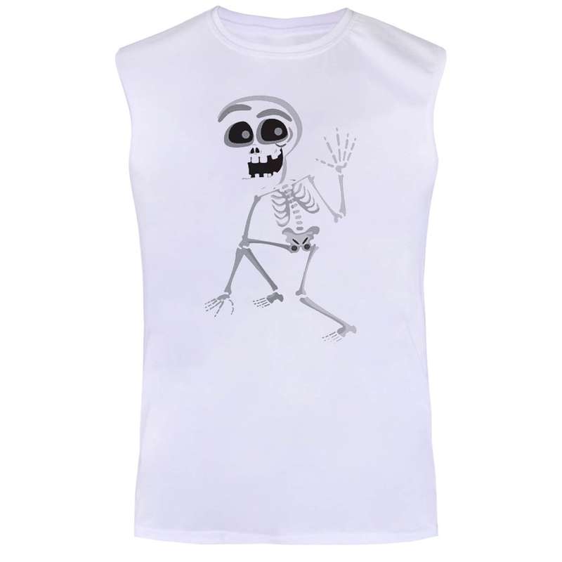 تاپ مردانه مدل skeleton کد BA25 رنگ سفید