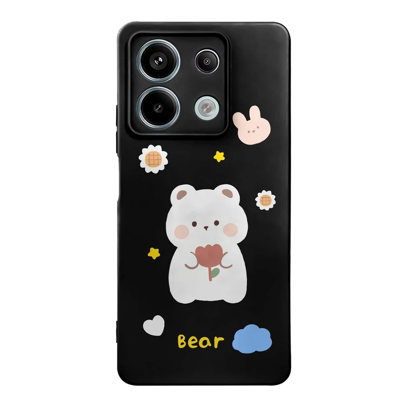 کاور قاب گارد طرح خرس کیوت کد t12262 مناسب برای گوشی موبایل شیائومی Redmi Note 13 Pro 5G