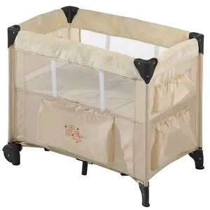 تخت و پارک بازی هاوک مدل Dreamn Care Zoo Beige