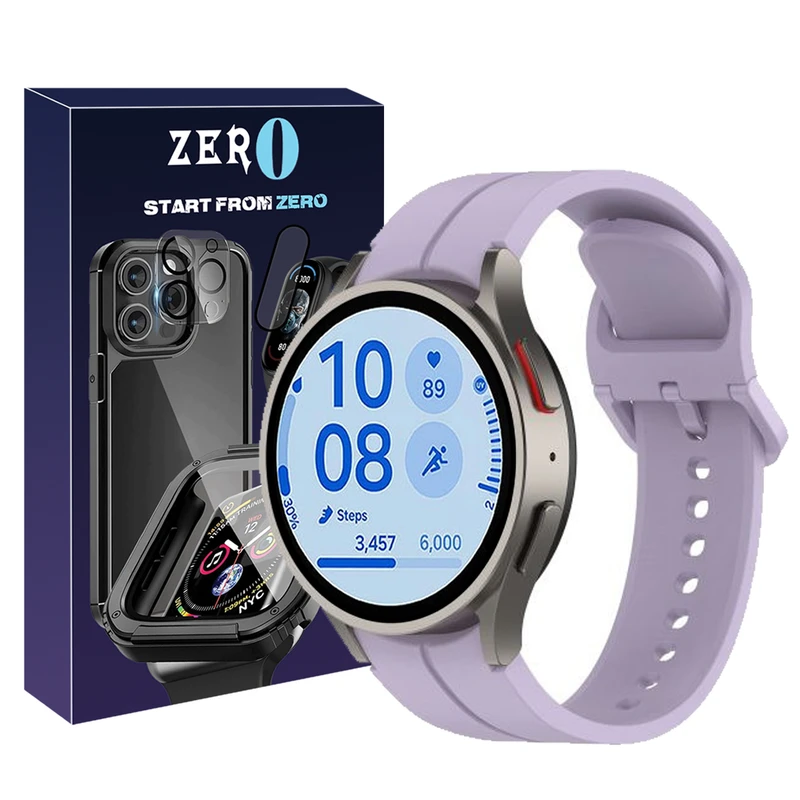 بند زیرو مدل Silic ORG AC-ZR مناسب برای ساعت هوشمند سامسونگ Galaxy Watch FE 40mm