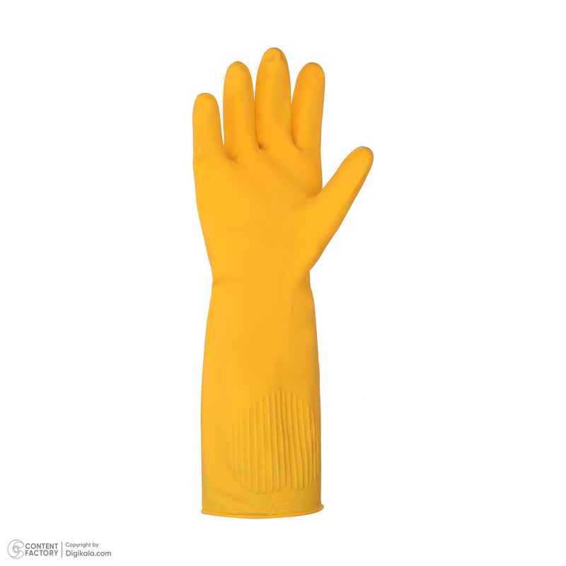 دستکش نظافت رز مریم مدل ساق بلند سایز L