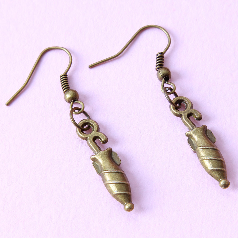 گوشواره دخترانه مدل فلزی فانتزی کد GZN_048 گوشواره دخترانه مدل فلزی فانتزی کد GZN_048