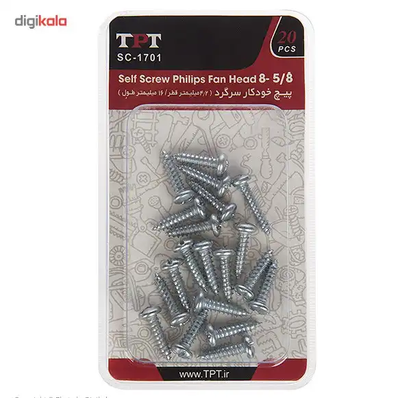مجموعه 20 عددی پیچ خودکار تی پی تی مدل SC-1701