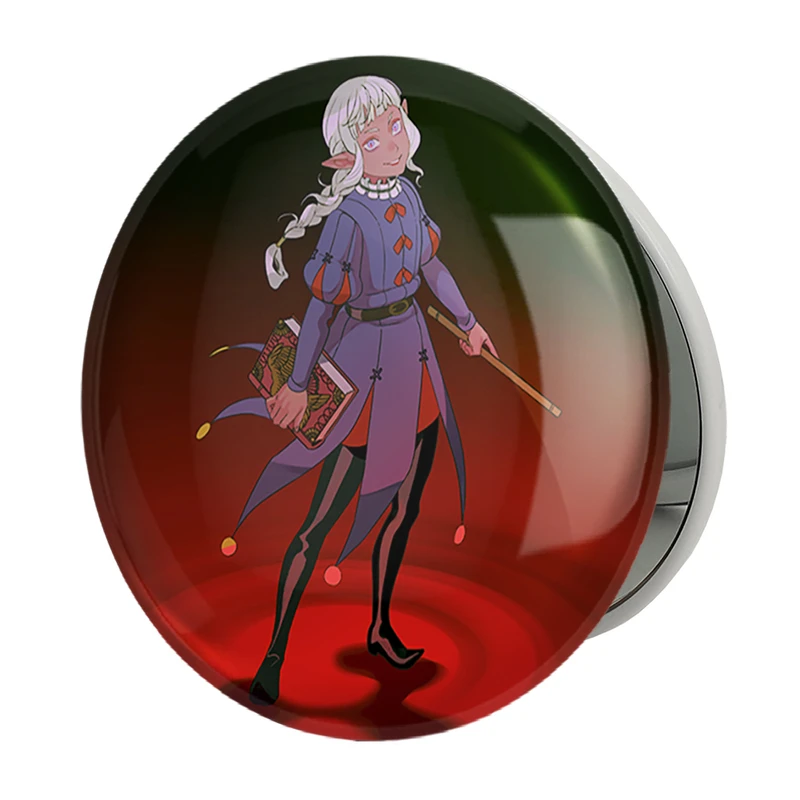 آینه جیبی خندالو طرح ثیستل انیمه خوشمزه در سیاه چال مدل تاشو کد 35924