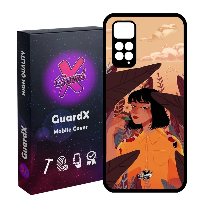 کاور گارد ایکس طرح Girl مدل Glass10327 مناسب برای گوشی موبایل شیائومی Redmi Note 11S/ Note 11 4G