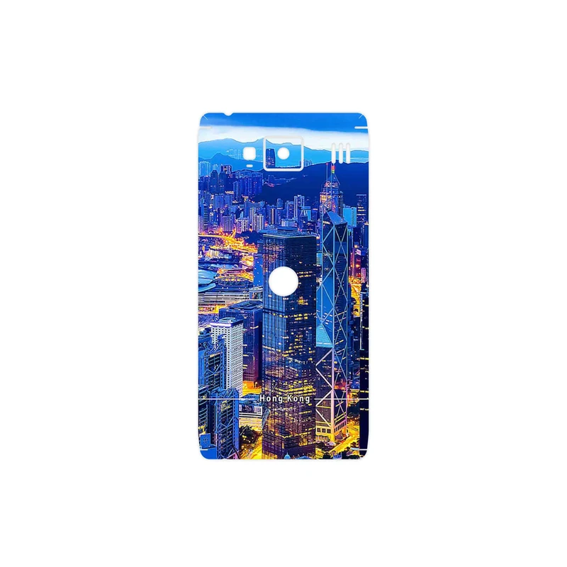 برچسب پوششی ماهوت مدل Hong Kong City مناسب برای گوشی موبایل موتورولا Droid Razr HD