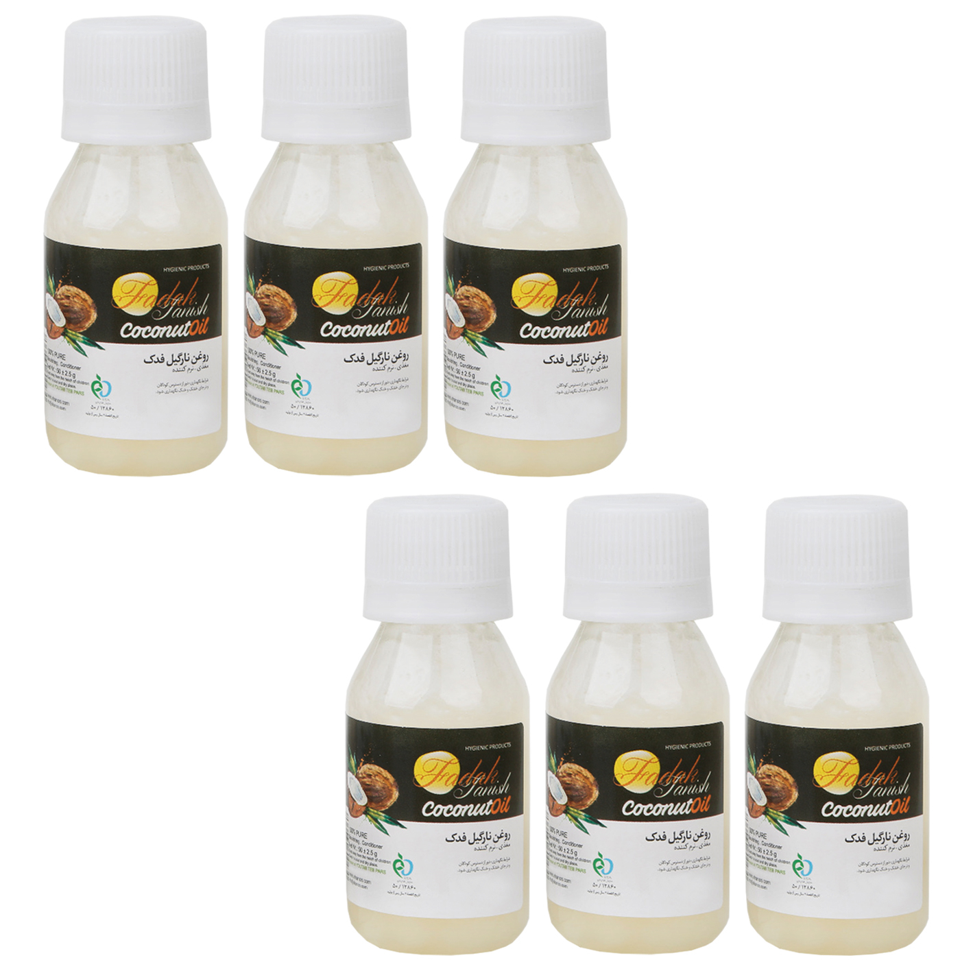 روغن بدن فدک تانیش مدل Coco حجم 50 میلی لیتر مجموعه 6 عددی