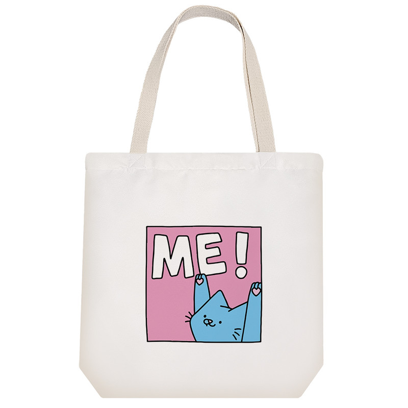 ساک خرید خندالو مدل گربه آبی کد 8592