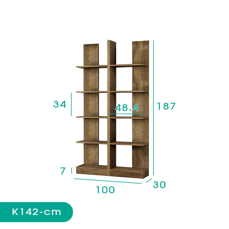 کتابخانه اسمردیس مدل K142 - MDF+