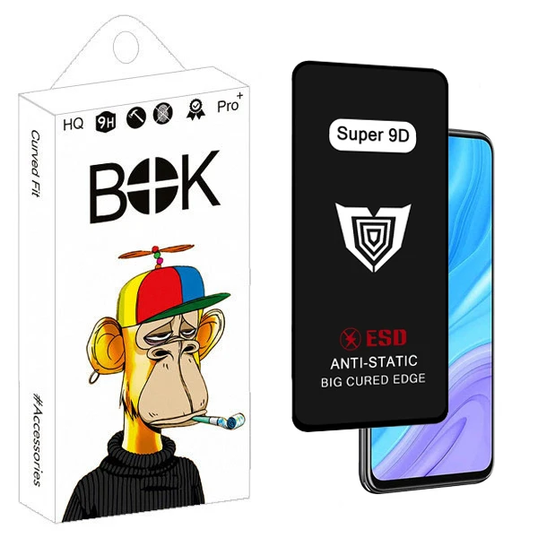 محافظ صفحه نمایش بوک مدل Super 9D Touch مناسب برای گوشی موبایل هوآوی y9s / آنر 9X