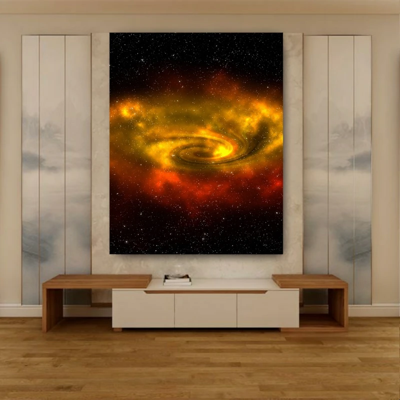 استیکر طرح چرخش سیاره و کهکشان مدل SDA113