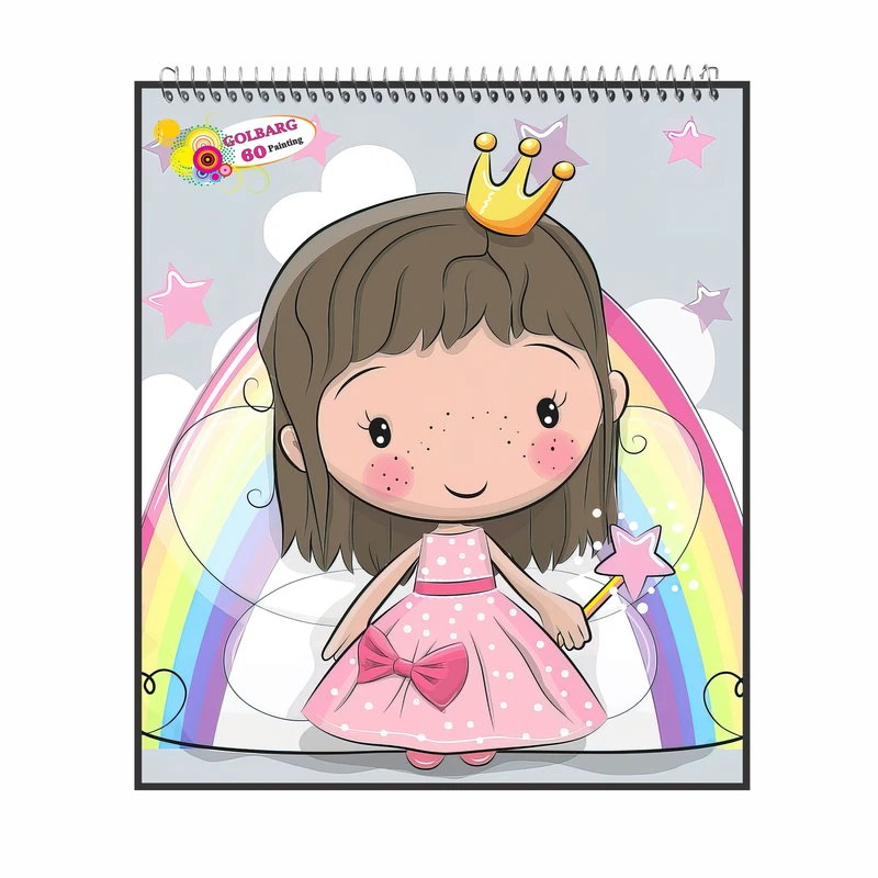 دفتر نقاشی 60 برگ گلبرگ طرح کودکانه کد 1380