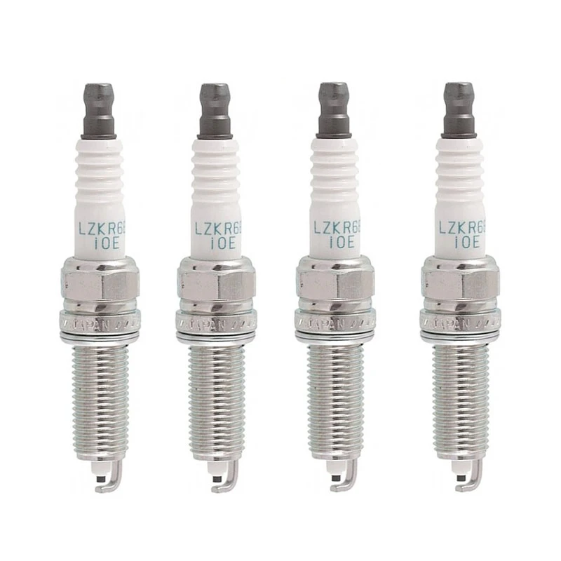 شمع خودرو ان جی کی پایه بلند مدل LZKR6B-10E مناسب برای اکسنت و النترا مجموعه 4 عددی