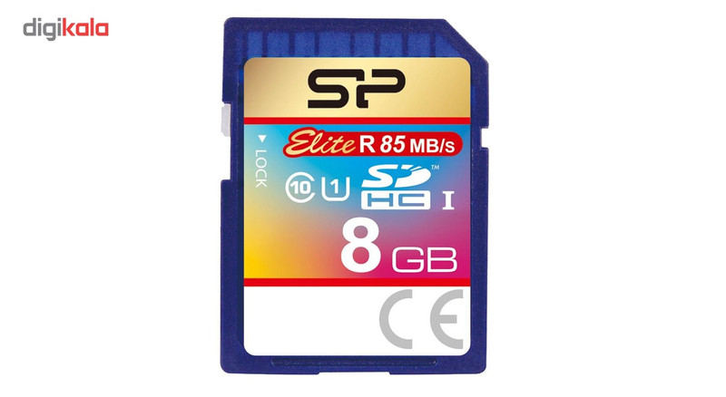 کارت حافظه SDHC سیلیکون پاور مدل Elite کلاس 10 استاندارد UHS-I U1 سرعت 85MBps ظرفیت 8 گیگابایت