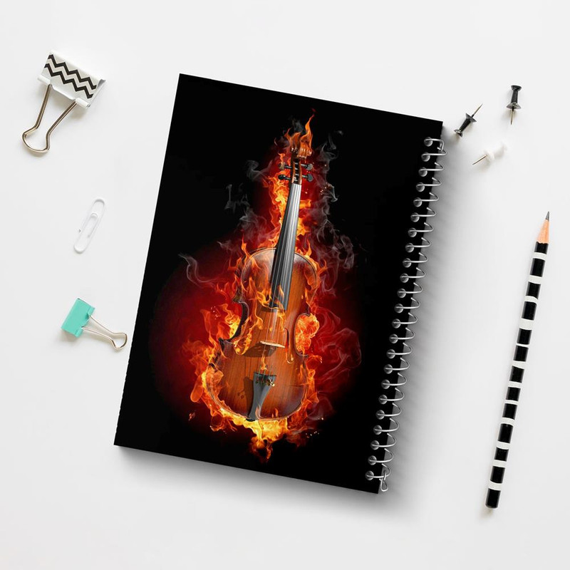 دفتر نت موسیقی 50 برگ خندالو مدل ویولن Violin کد 27960 دفتر نت موسیقی 50 برگ خندالو مدل ویولن Violin کد 27960