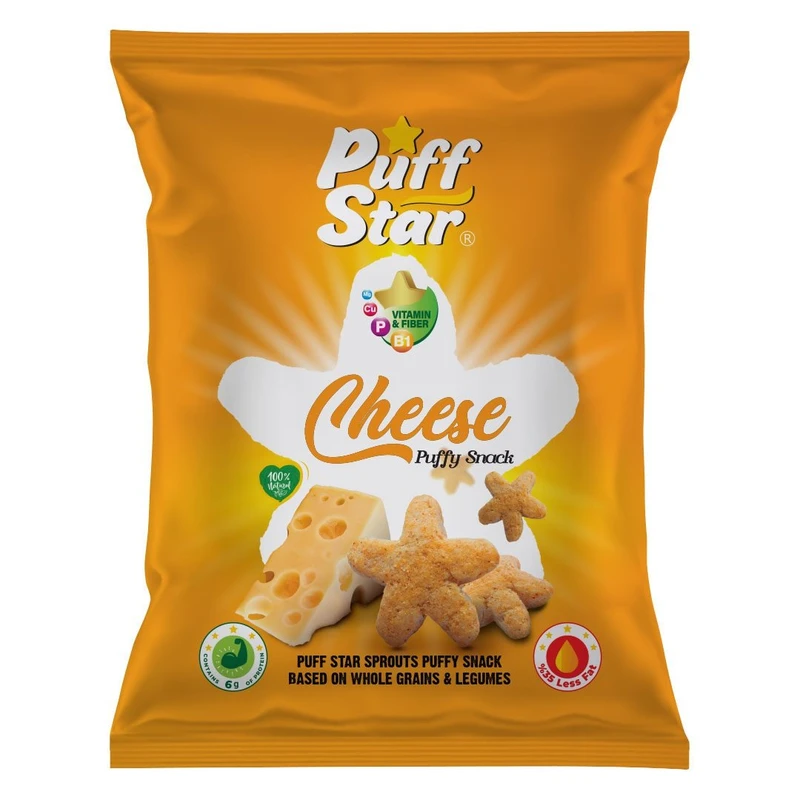اسنک چهارجوانه پف استار با طعم پنیری - 50 گرم