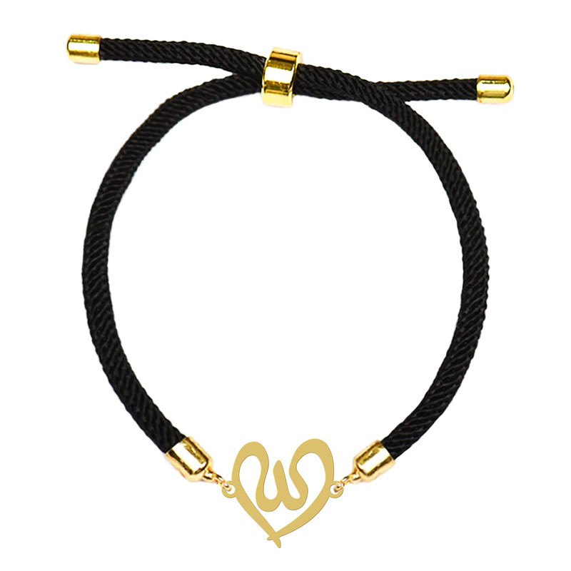 دستبند زنانه هایکا مدل اسم الله و قلب کد d.ha292