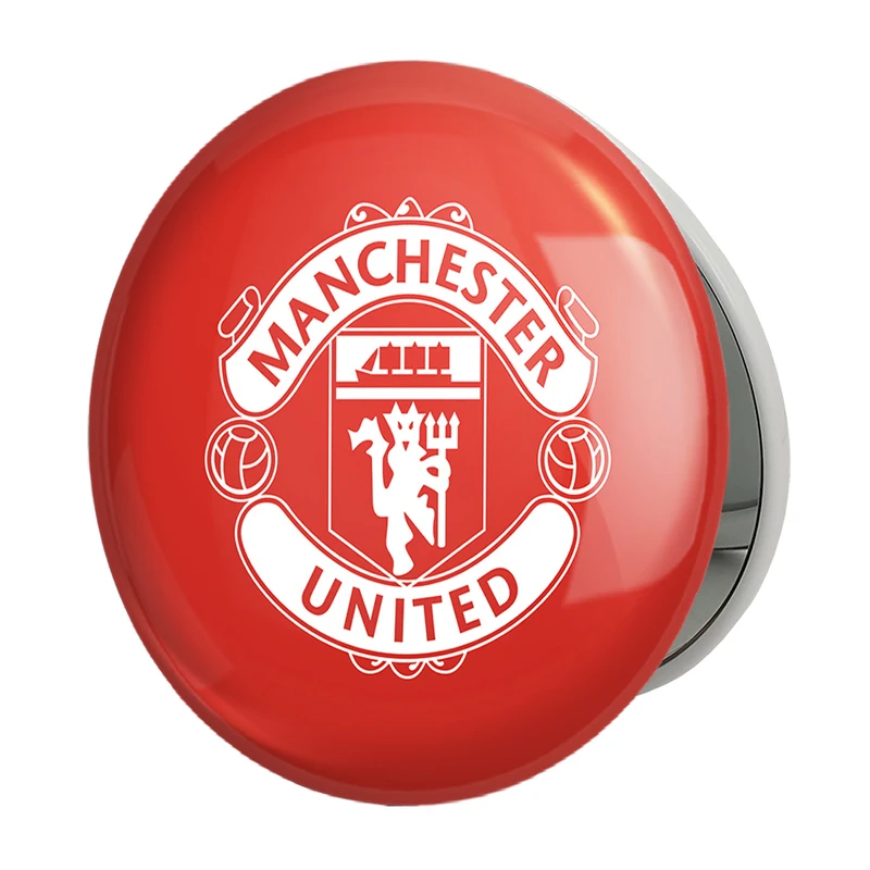 آینه جیبی خندالو طرح باشگاه منچستر یونایتد مدل تاشو کد 26480 