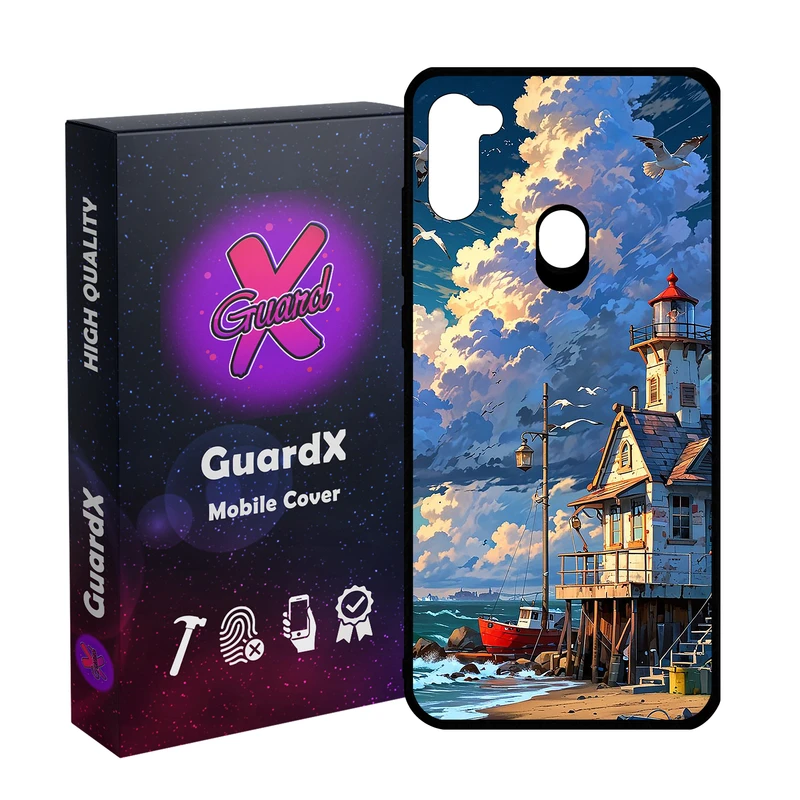 کاور گارد ایکس طرح ساحل دریا مدل Glass10773 مناسب برای گوشی موبایل سامسونگ Galaxy A11/M11