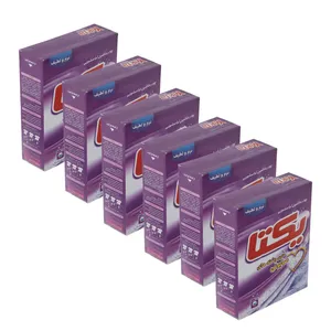 پودر ماشین لباسشویی یکتا مدل Soap strands وزن 500 گرم بسته 6 عددی