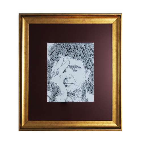 تابلو نقاشی خط  مدل استاد شجریان  کد 1399