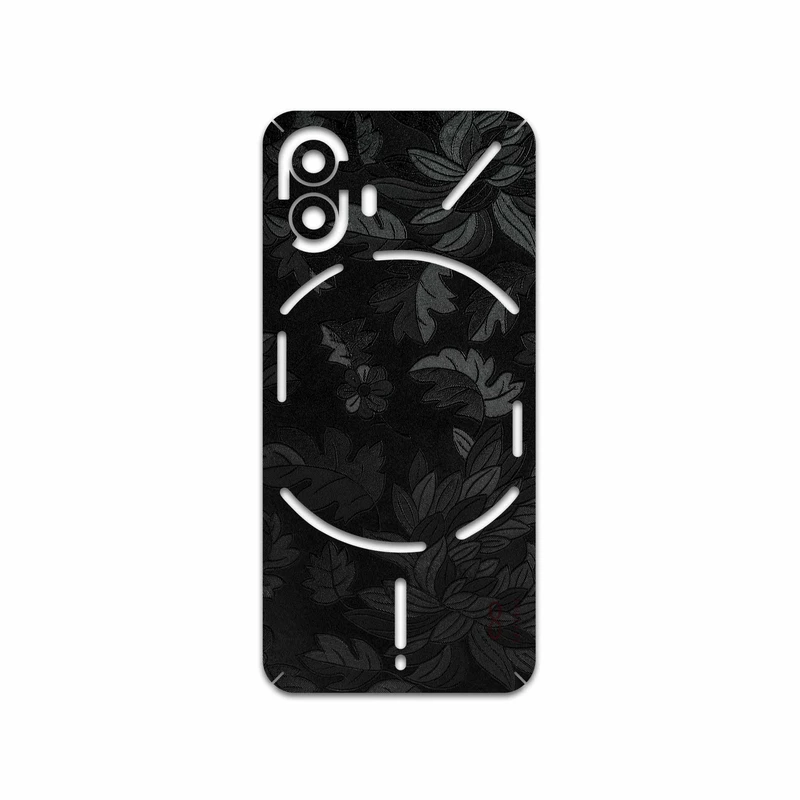 برچسب پوششی ماهوت مدل Black-Wildflower مناسب برای گوشی موبایل ناتینگ Phone 2