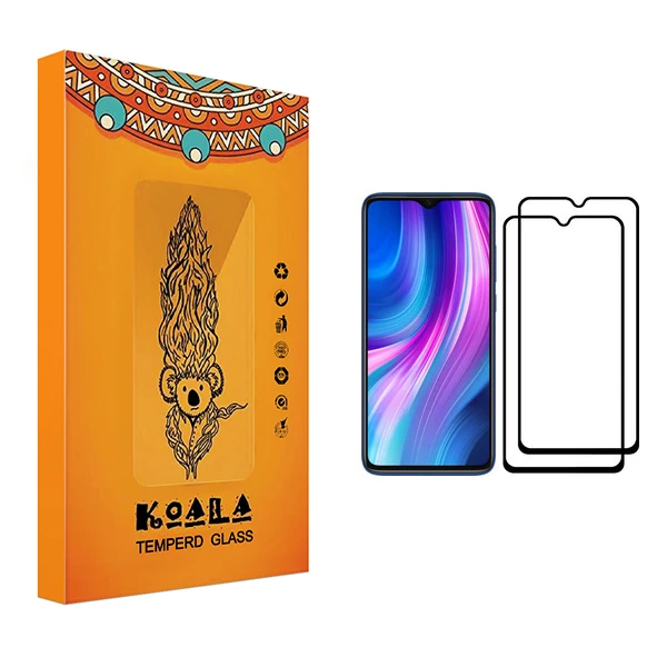 محافظ صفحه نمایش کوآلا مدل Fade مناسب برای گوشی موبایل شیائومی Redmi Note 8 Pro بسته دو عددی