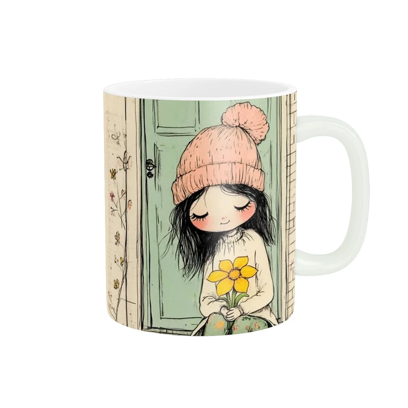 ماگ پاد آفرین طرح دخترک کد 3065