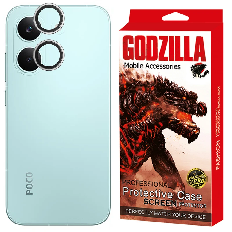 محافظ لنز دوربین شیشه‌ای گودزیلا مدل G-RING مناسب برای گوشی موبایل شیائومی Poco X8 Pro