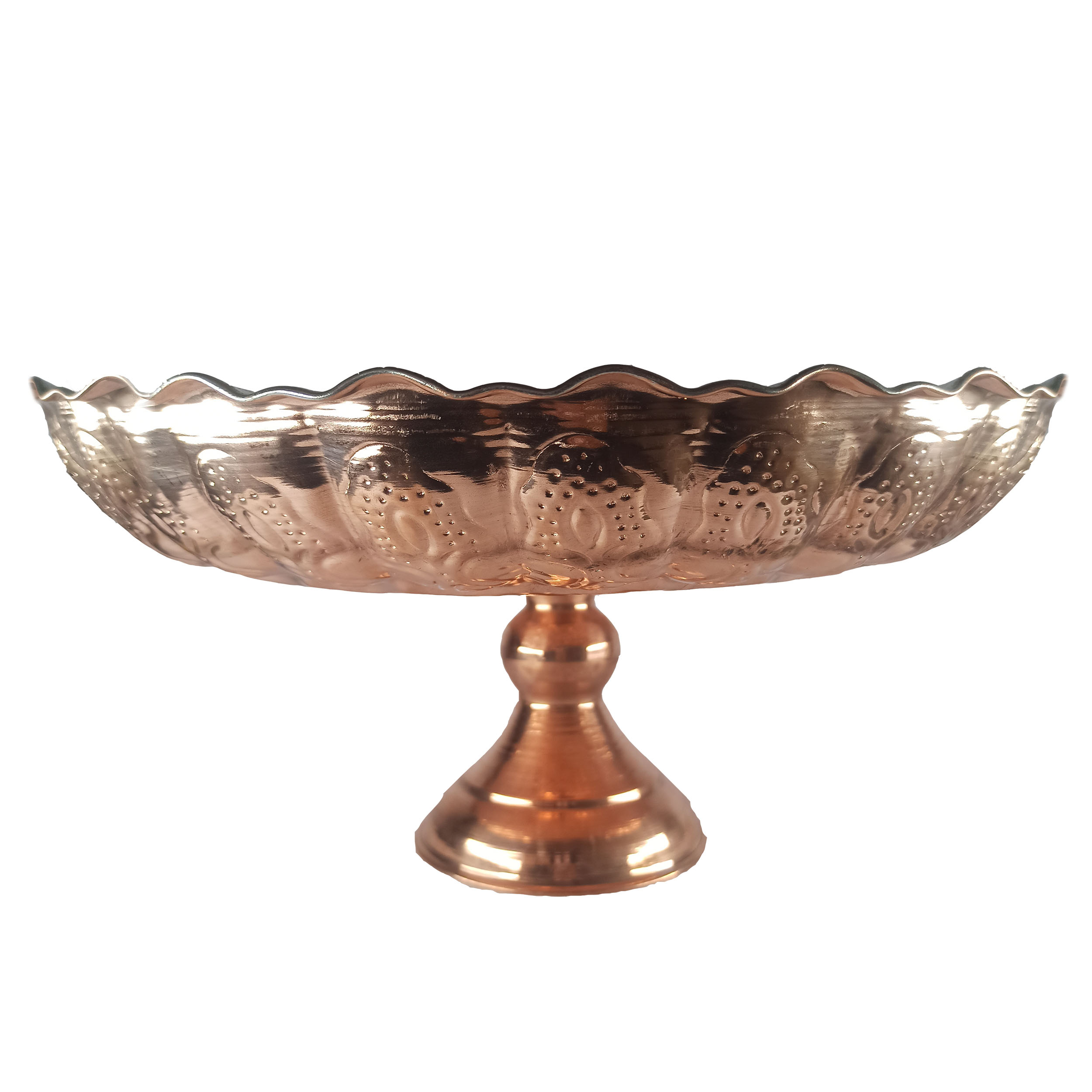 میوه خوری مسی مدل تک پایه کد mt03