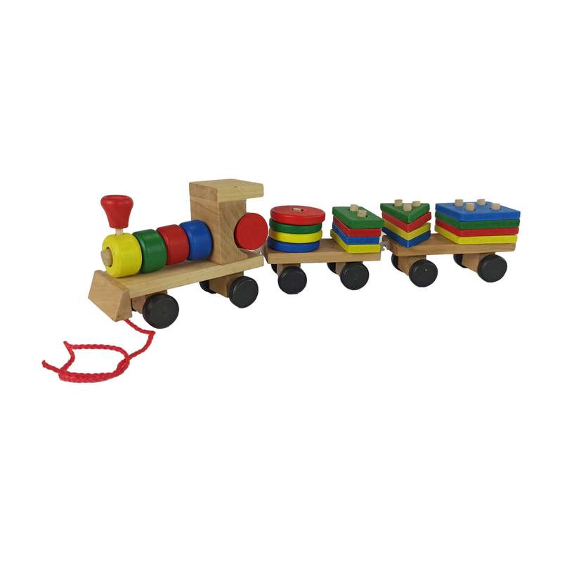 بازی فکری مدل  1078 big  Wooden Train Locomotive