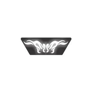 آرم شیشه عقب خودرو طرح شعله آتش مدل چراغدار LED W