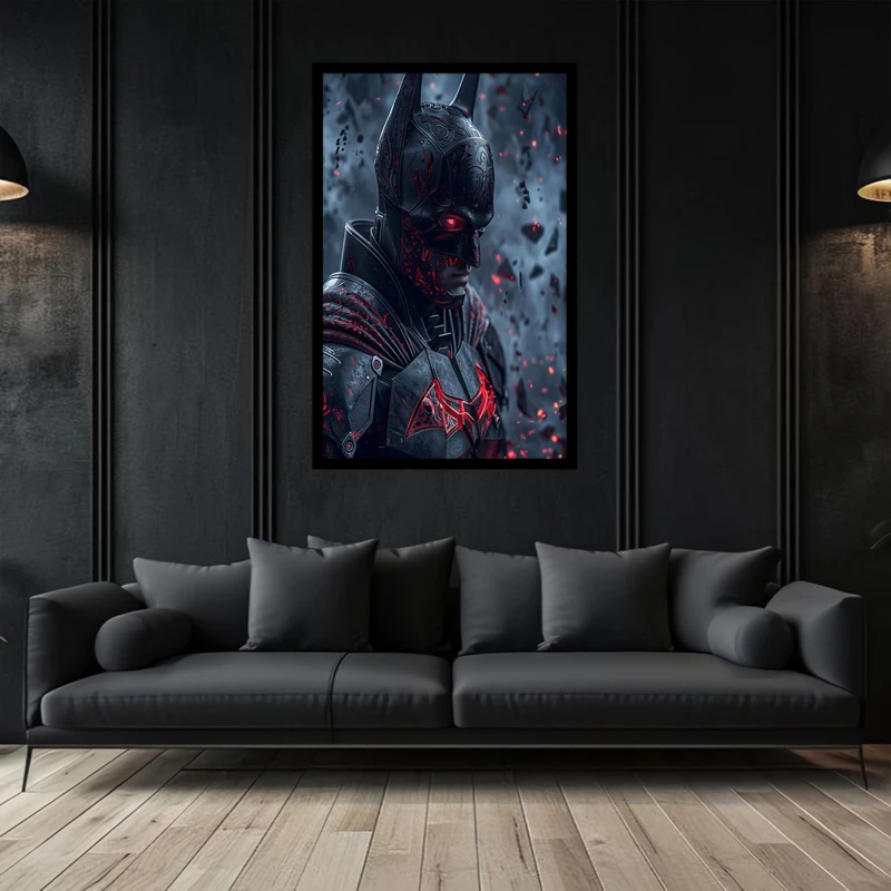 تابلو بکلیت طرح نقاشی و هنر دیجیتال شخصیت سینمایی بتمن مدل B-bu2937