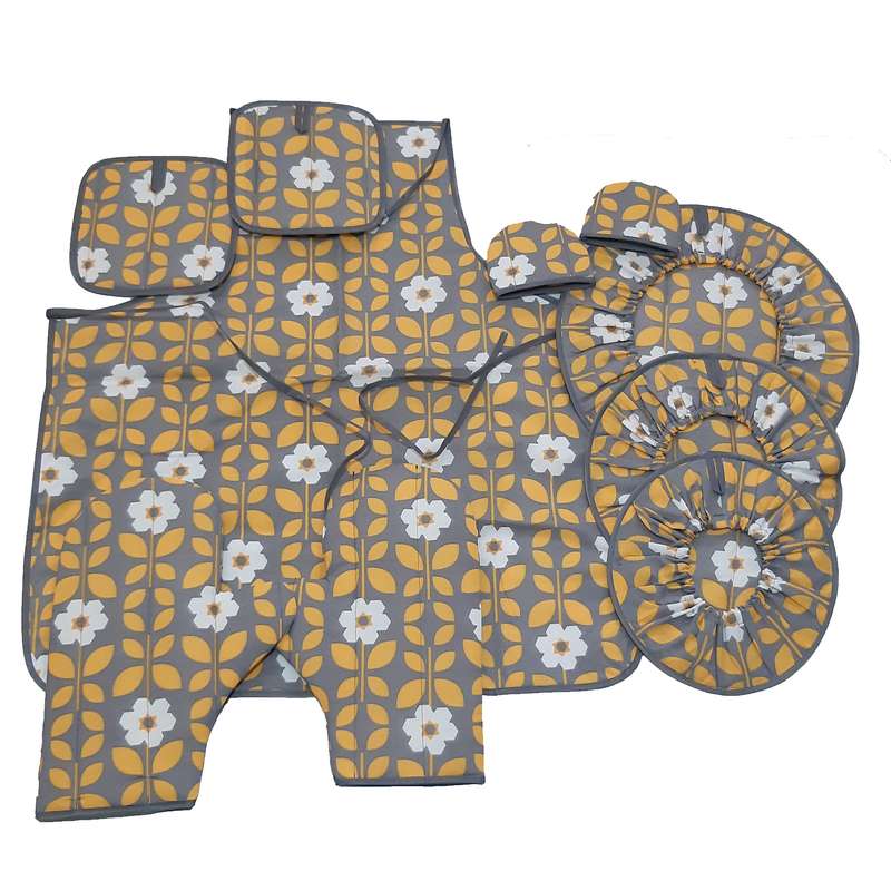 سرویس آشپزخانه 10 پارچه طرح میخک