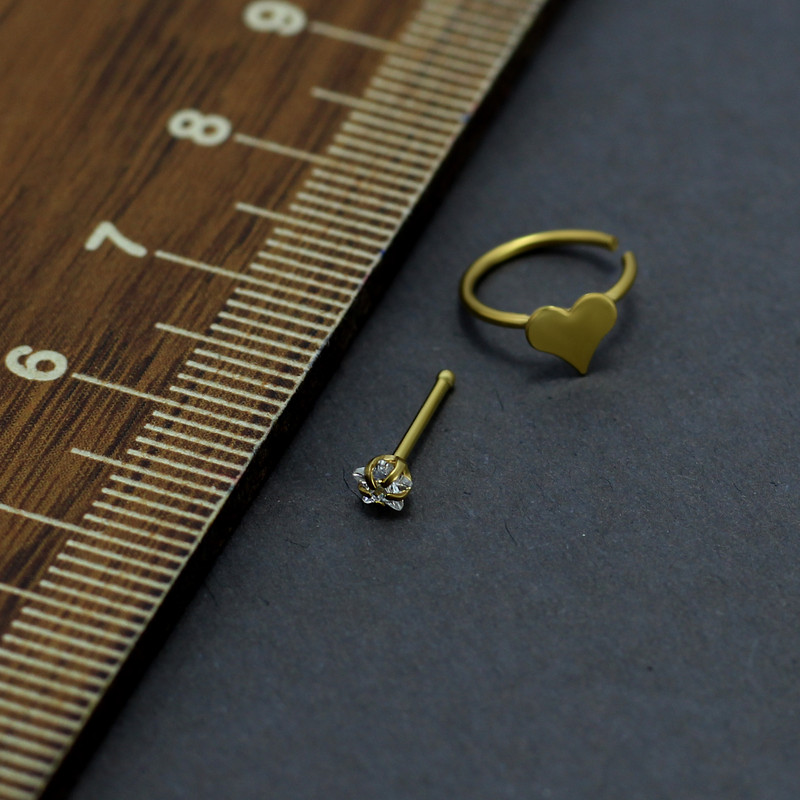 پیرسینگ بینی زنانه پایتخت مدل PS641_GO بسته دو عددی