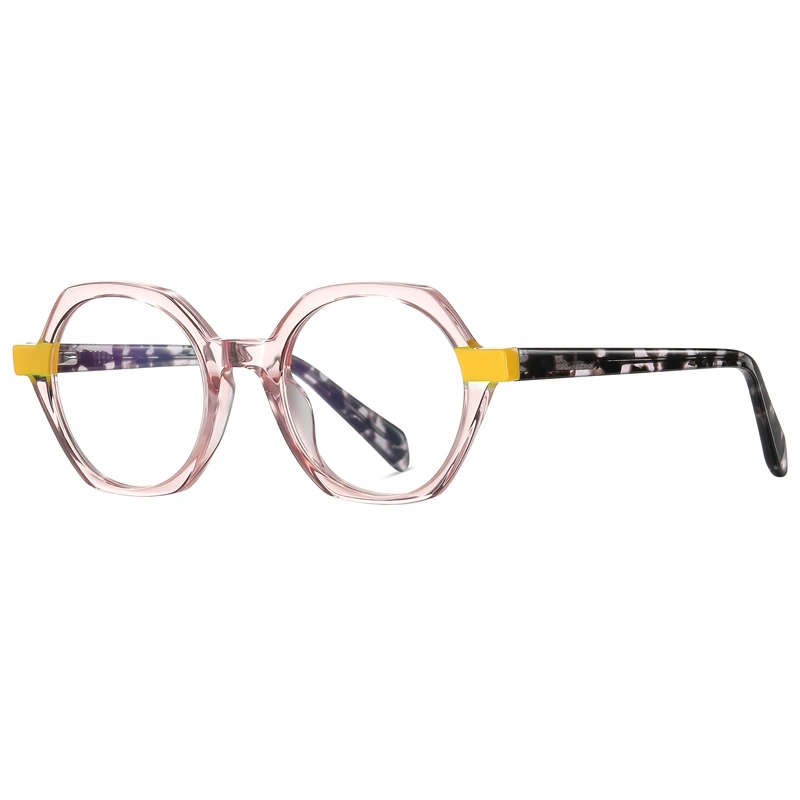 فریم عینک طبی چند ضلعی زنانه مدل PS8825C492-P181 مناسب برای صورت بیضی، قلب، گرد، لوزی، مثلث، مربع، مستطیل