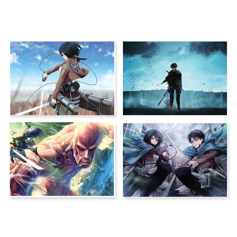 پوستر طرح حمله به تایتان کد A-2117 مجموعه 4 عددی