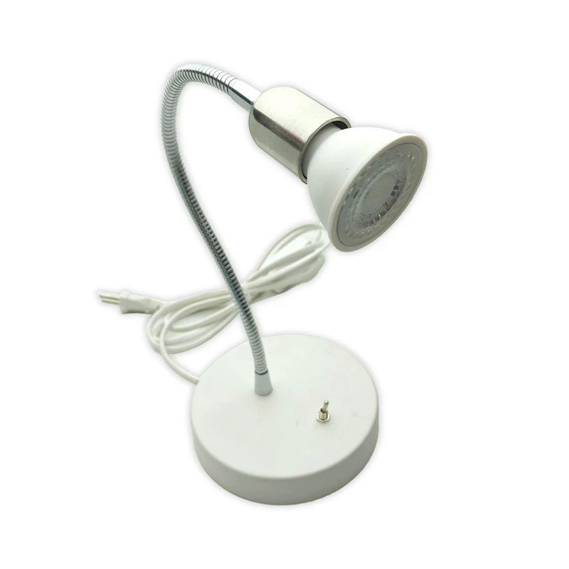 چراغ مطالعه رومیزی مدل فلزی پایه GU5.3 کد WH47